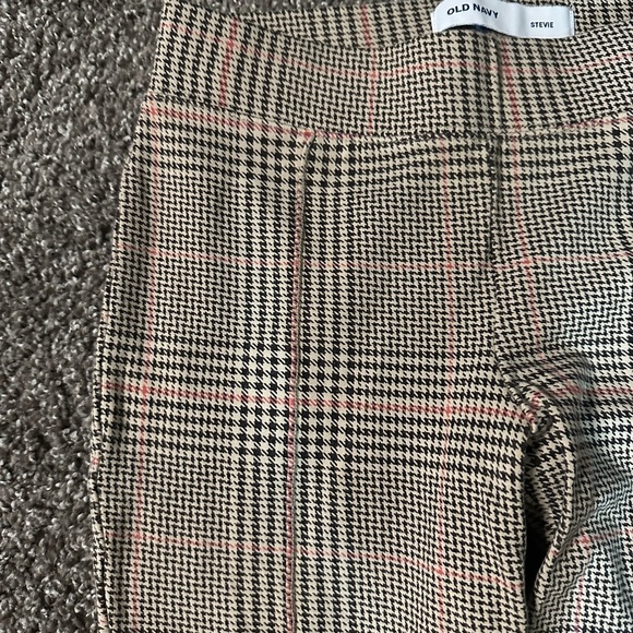 Old Navy Steve Houndstooth Plaid Leggings Black and Tan sid xs - Picture 5 of 7